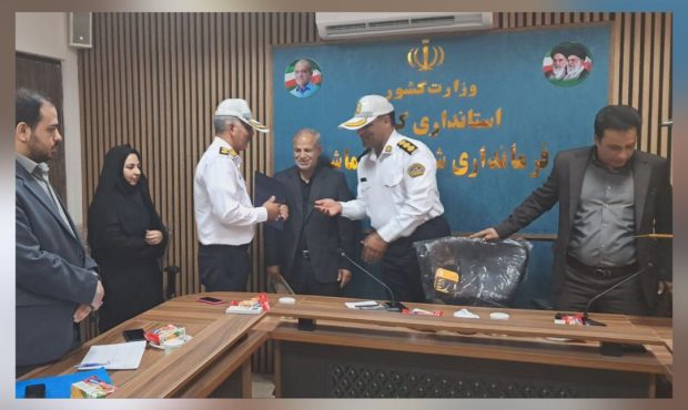 سرگرد حجت‌الله سام به عنوان رئیس پلیس راهور نرماشیر معرفی شد