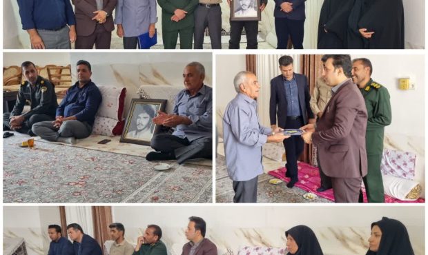 جامعه ورزش نرماشیر با خانواده شهید ورزشکار خدادوست دیدار کردند